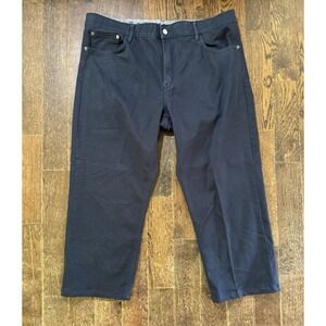 IZOD Pants Men's Tag Size 38x29 Actual W38xL23 Flex Waistband Blue Stretch